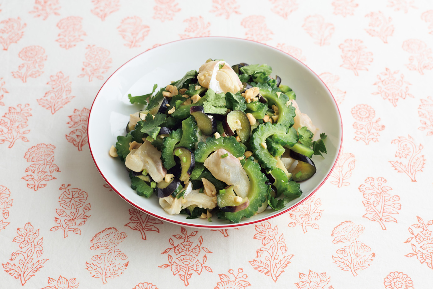 鯛と夏野菜のエスニックあえ