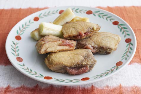 ぶりの梅肉はさみ揚げ