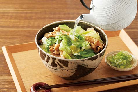 豚しゃぶレタス丼