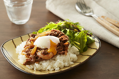 トマト牛丼