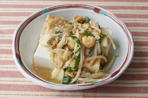 豆腐のシーフードあんかけ