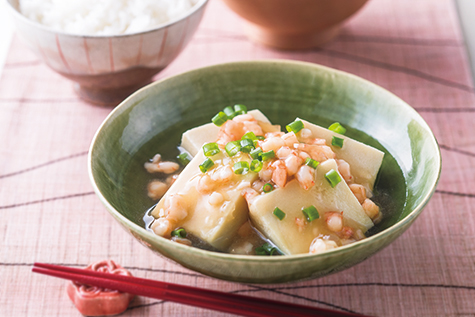 高野豆腐のえびそぼろあん