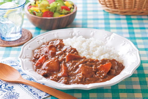 切り落としビーフの夏カレー